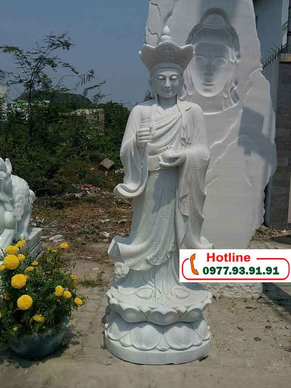 Vẻ đẹp hài hòa và tĩnh lặng của tượng Phật Địa Tạng đá tự nhiên