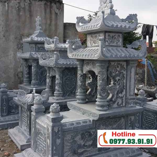 Mẫu mộ đá hai mái đao Ninh Bình 25