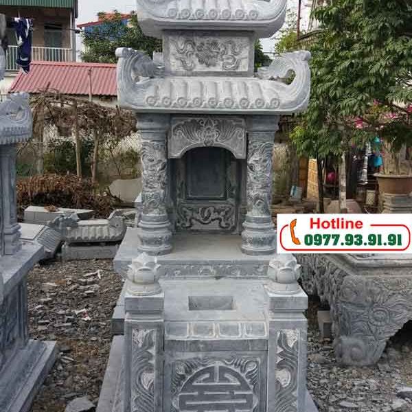 Mẫu mộ đá hai mái đao Ninh Bình 28