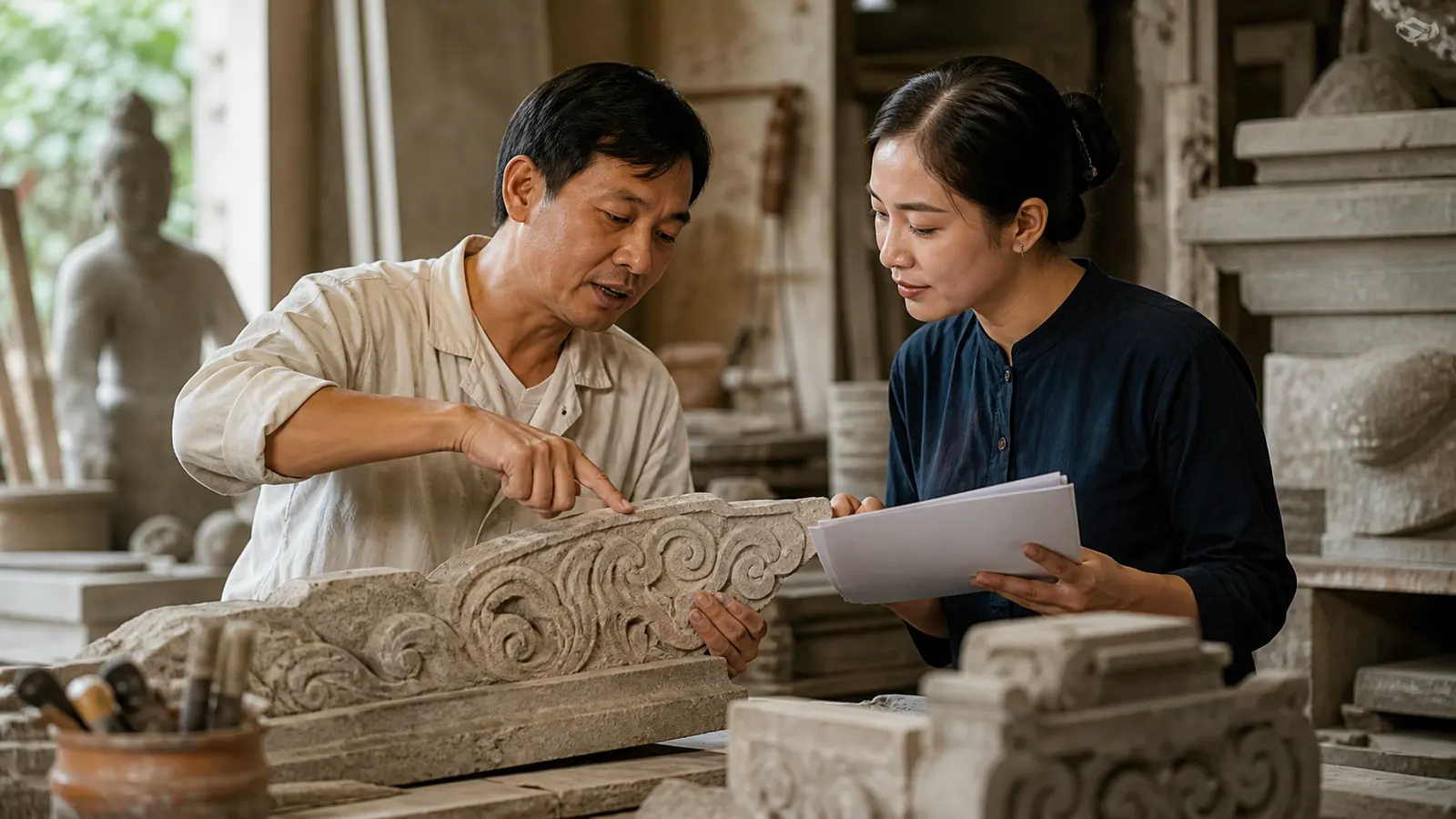 ban biên tập nội dung đá mỹ nghệ