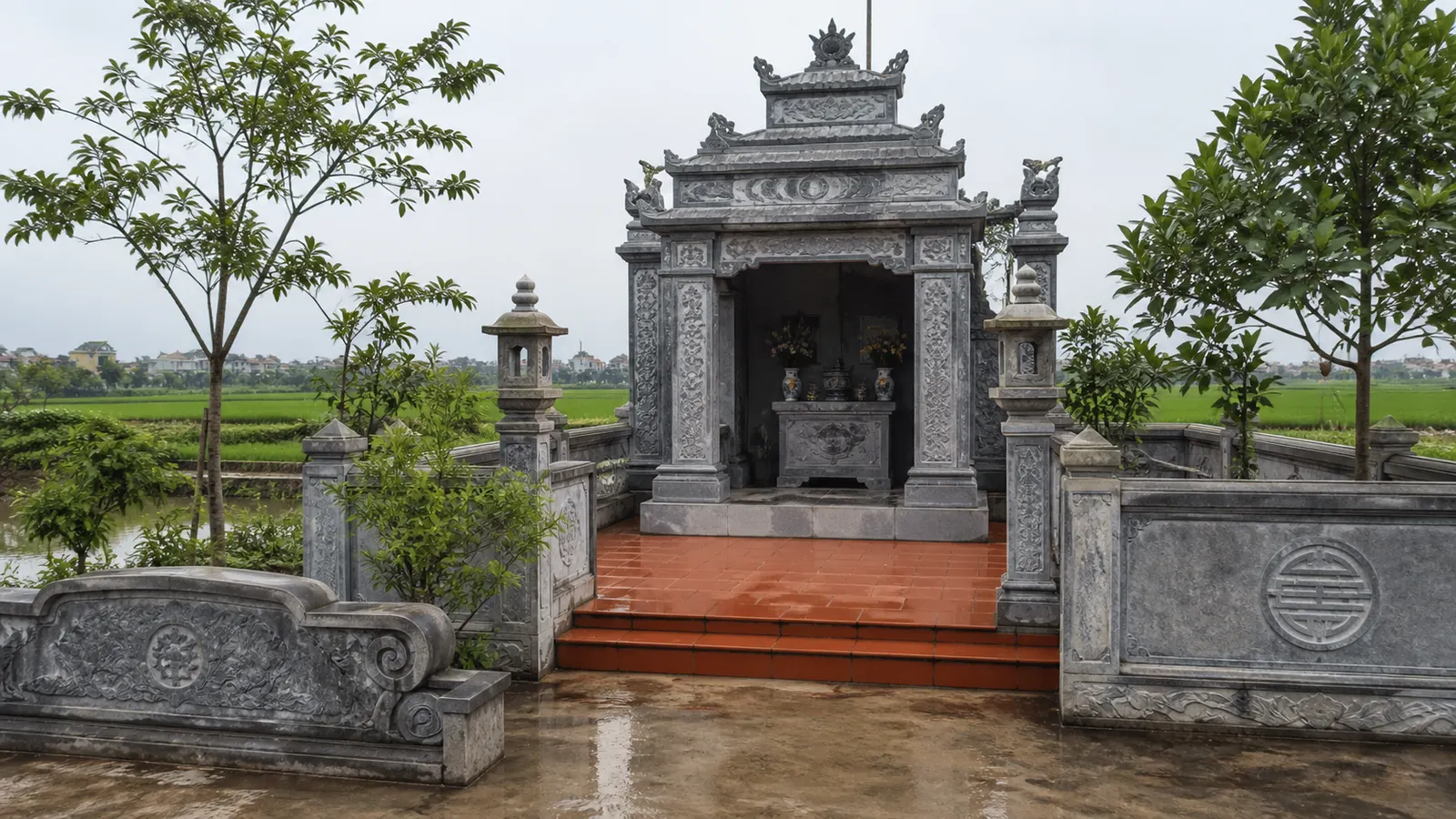 khảo sát khu lăng mộ tại Nam Định
