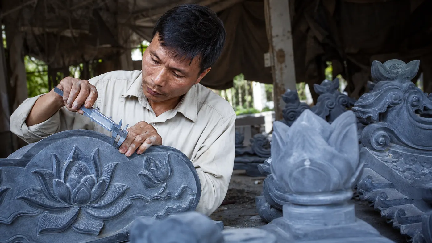 kiểm tra đá xanh và mái đao